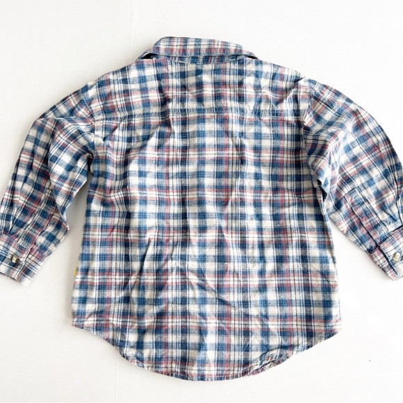 Blues Clues Y2K Boys Button Down Shirt Vintage Top Plaid Dog kids child - Picture 2 of 5